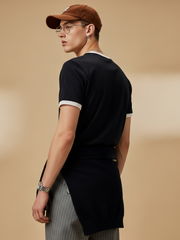 Camiseta de Canalé con Contrastes – NBR Club